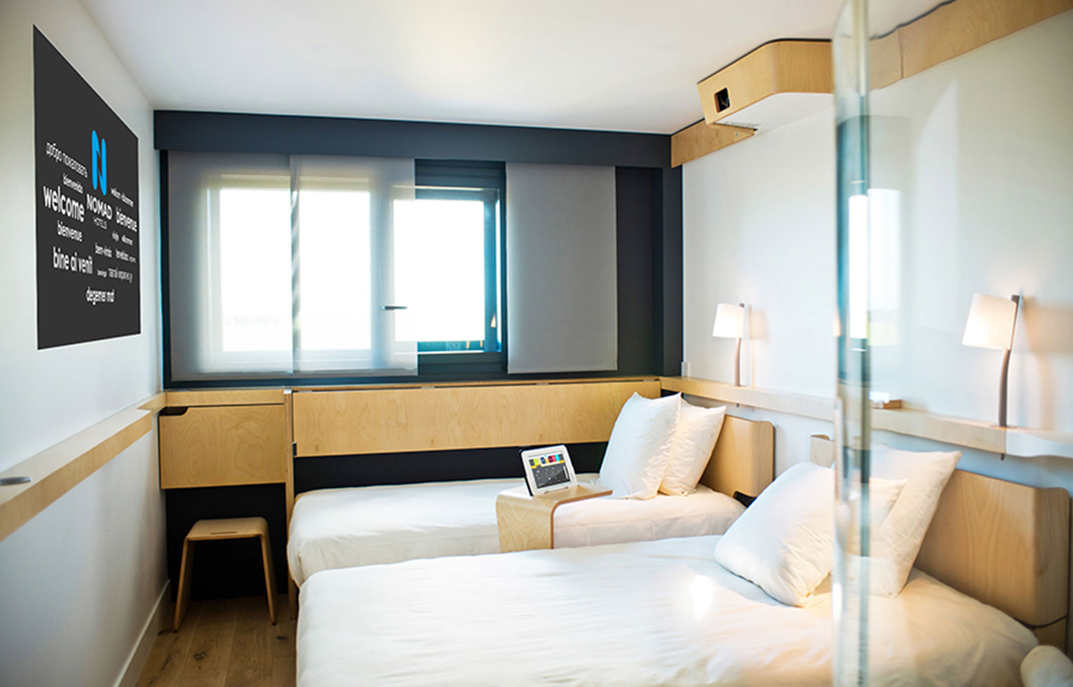 chambre twin nomad hotel roissy